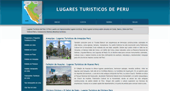 Desktop Screenshot of lugaresturisticosdeperu.com