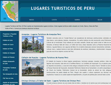 Tablet Screenshot of lugaresturisticosdeperu.com